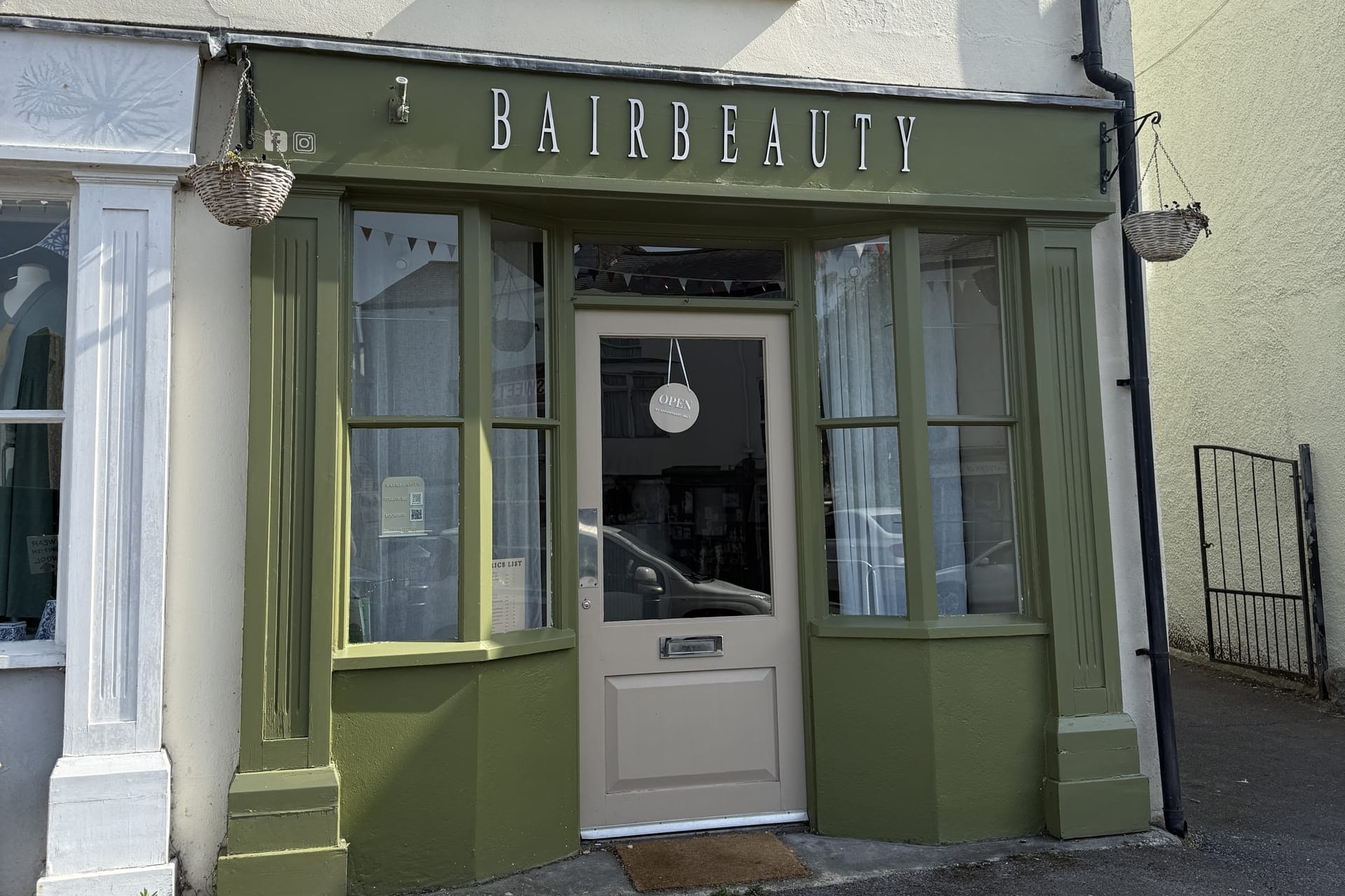 BairBeauty storefront on Fore Street, Chudleigh